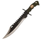 USMC Sawback Bowie Knife &ndash; Zwart Bowie Mes met Schede