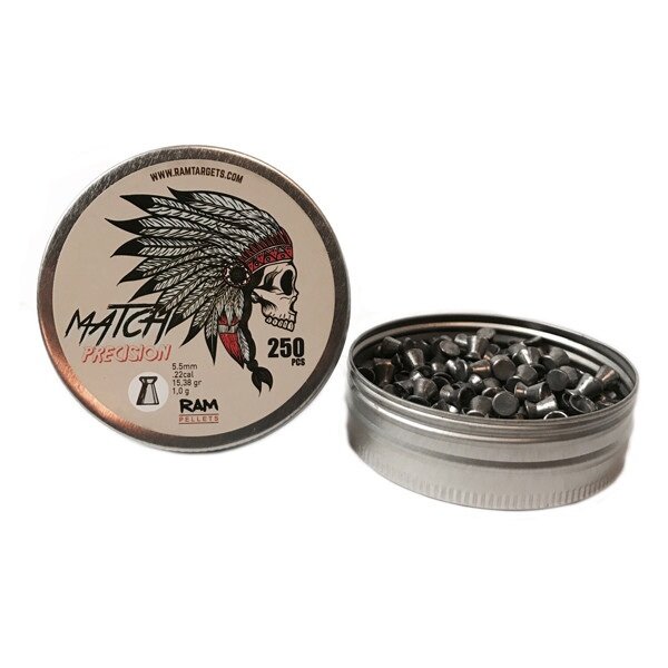 .22 - Luchtbuks Pellets RAM Match Precision Flat 5.50 mm (15.38 grain)